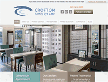 Tablet Screenshot of croftonfamilyeyecare.com